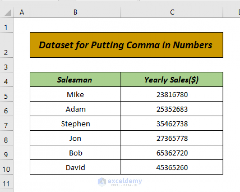 how-to-put-comma-in-numbers-in-excel-7-easy-ways