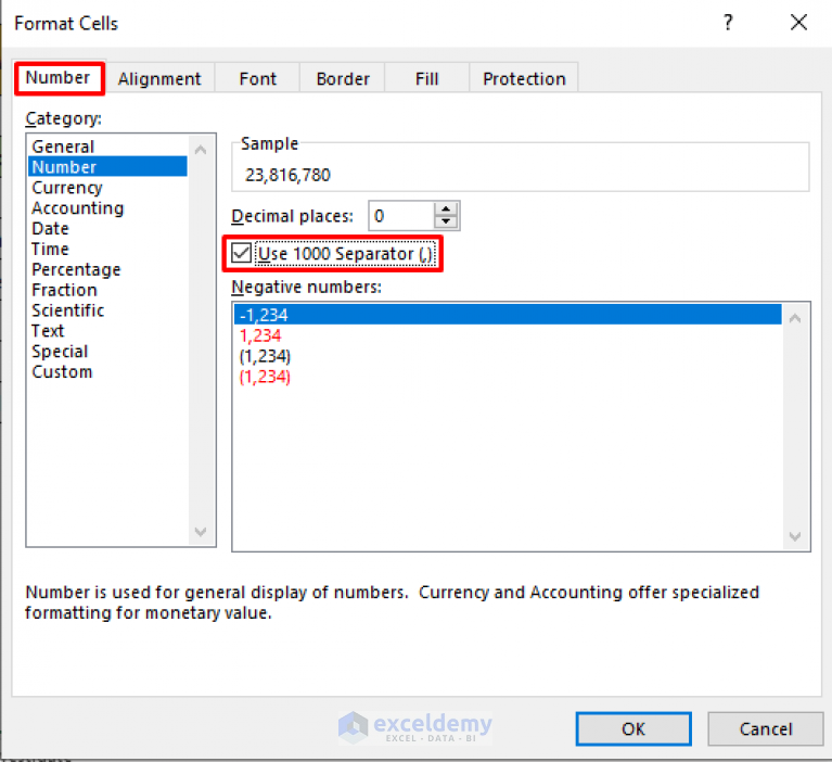 How To Put Comma In Numbers In Excel 7 Easy Ways 