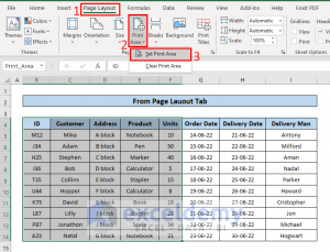 How to Set Print Area with Blue Line in Excel (5 Easy Ways)