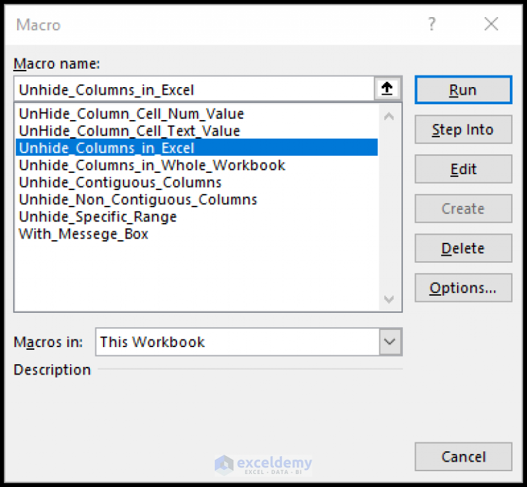 how-to-unhide-all-columns-with-excel-vba-8-examples