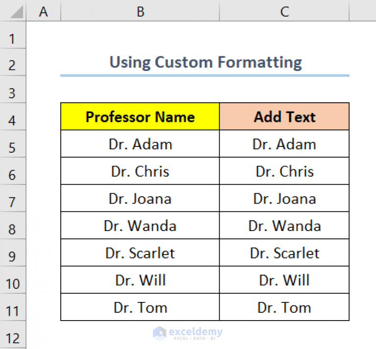 how-to-add-text-to-end-of-cell-in-excel-6-easy-methods