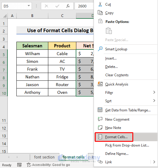 How To Apply Double Accounting Underline Format In Excel