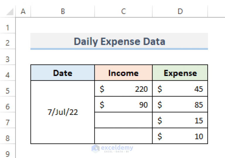 how-to-create-daily-expense-sheet-format-in-excel-with-easy-steps