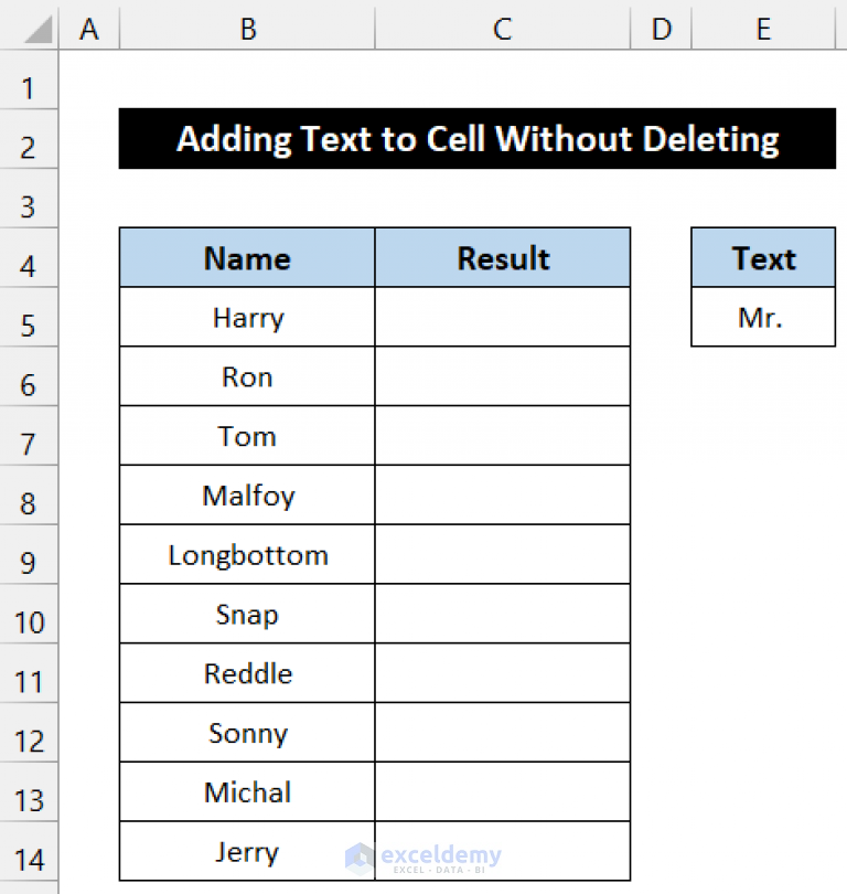 how-to-add-text-to-cell-without-deleting-in-excel-8-easy-methods