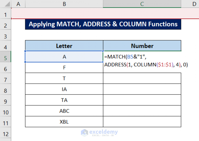 how-to-convert-column-letter-to-number-chart-in-excel-4-ways