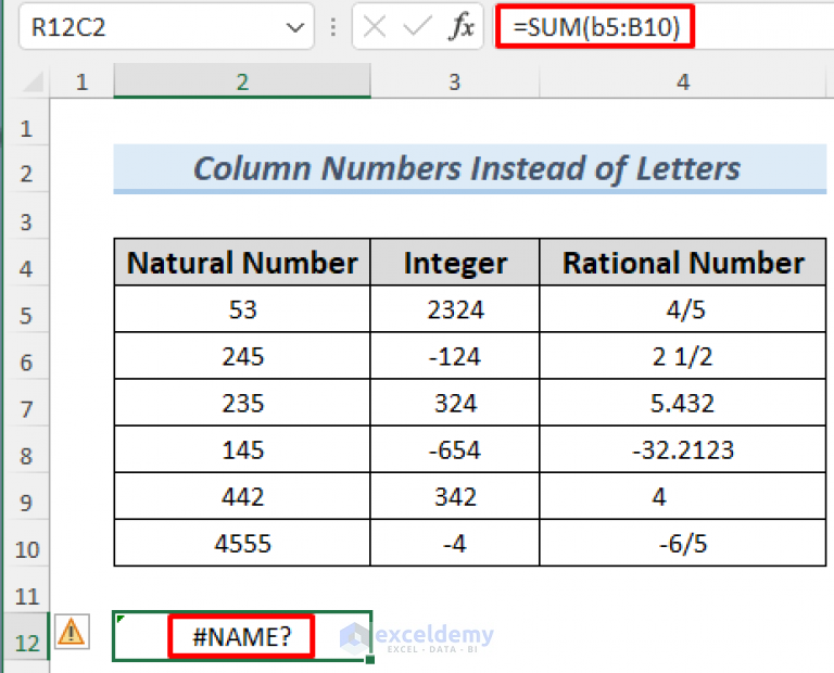 fixed-excel-column-numbers-instead-of-letters-2-solutions