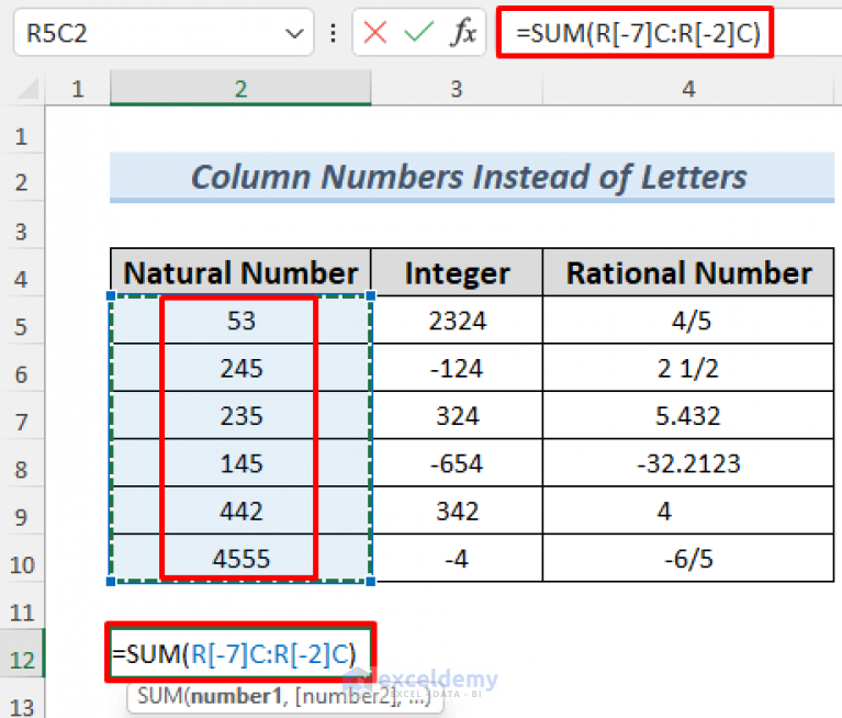 [Fixed] Excel Column Numbers Instead of Letters (2 Solutions)