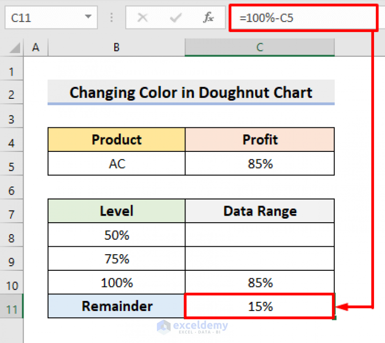 how-to-change-color-based-on-value-in-excel-doughnut-chart