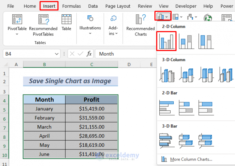 how-to-save-chart-as-image-using-vba-in-excel-2-easy-methods