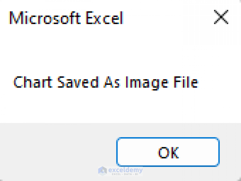 How to Save Chart as Image Using VBA in Excel (2 Easy Methods)