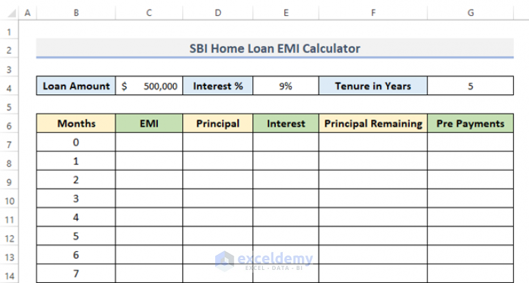 sbi-home-loan-emi-calculator-in-excel-sheet-with-prepayment-option