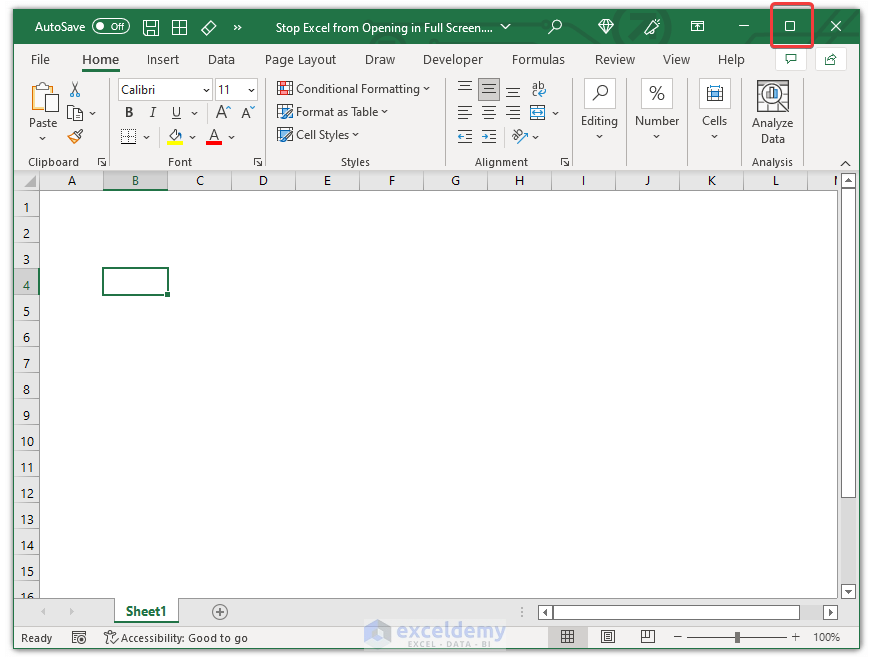 how-do-i-stop-excel-from-opening-in-full-screen-4-easy-ways