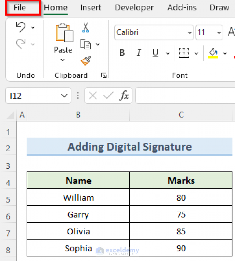 How To Add Signature In Excel 3 Quick Ways ExcelDemy