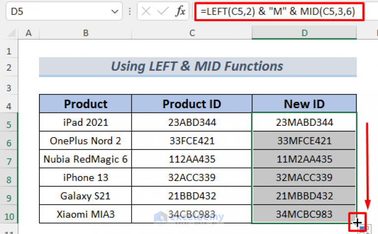 how-to-add-text-in-the-middle-of-a-cell-in-excel-5-easy-methods