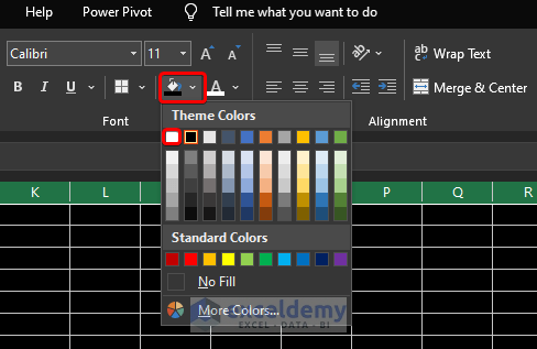 How to Change Background from Black to White in Excel (3 Ways)