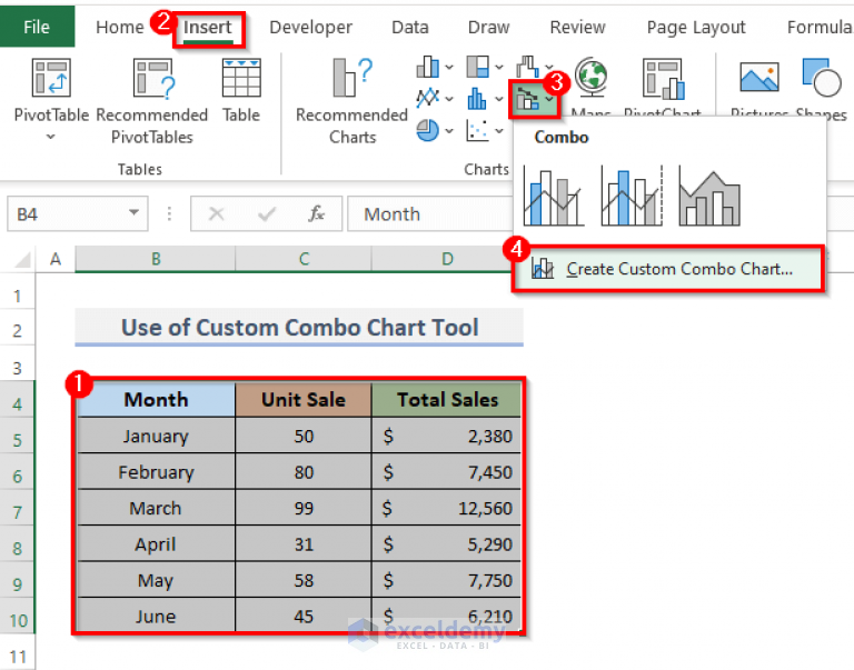 how-to-combine-bar-and-line-graph-in-excel-2-suitable-ways