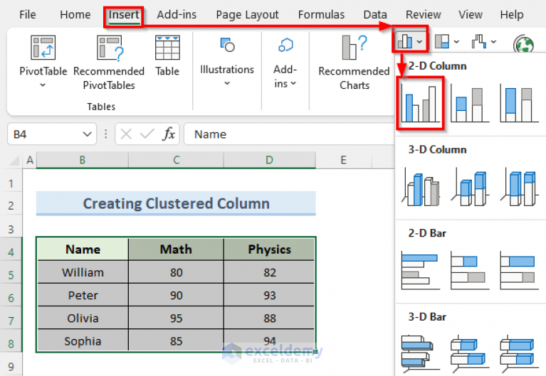 how-to-create-graphs-in-excel-with-multiple-columns-3-easy-methods