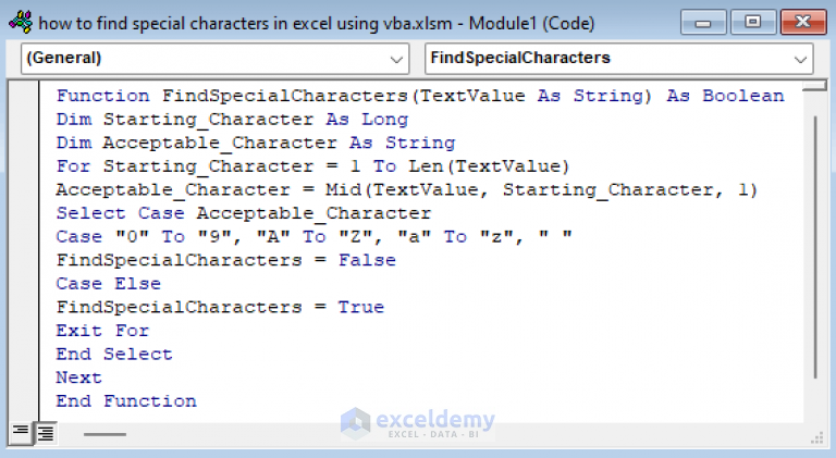 how-to-find-special-characters-using-vba-in-excel-3-quick-ways