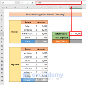 How to Make a Personal Monthly Budget in Excel (with 6 Quick Steps)