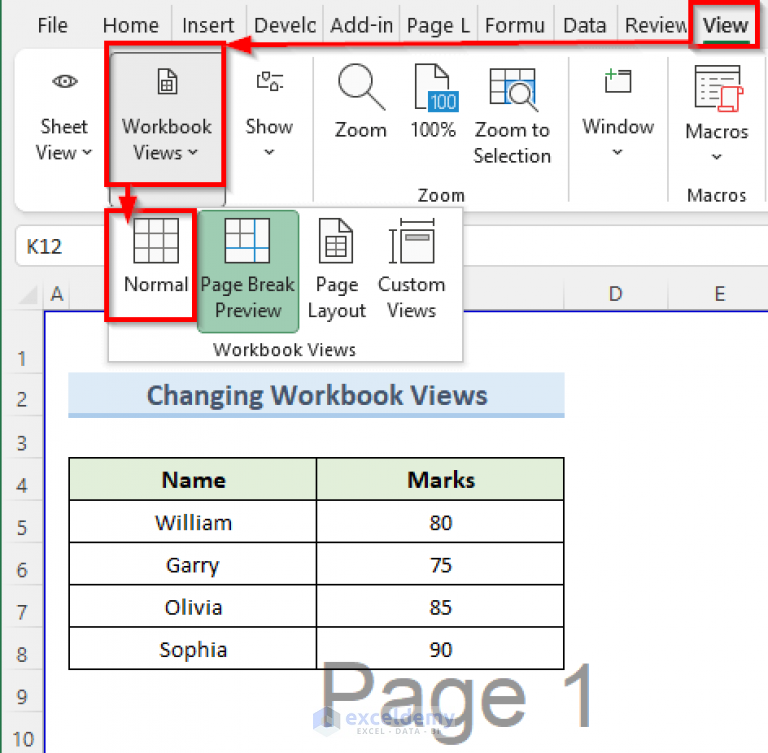 How To Remove Page 1 Watermark In Excel 4 Easy Methods 