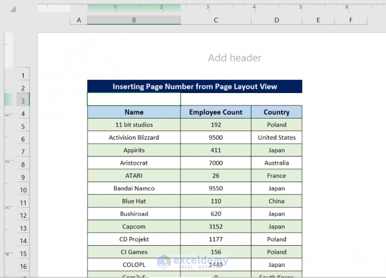 how-to-insert-page-number-in-excel-cell-not-in-header