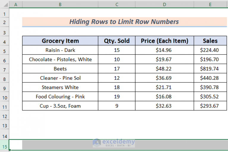 how-to-limit-number-of-rows-in-excel-3-effective-methods