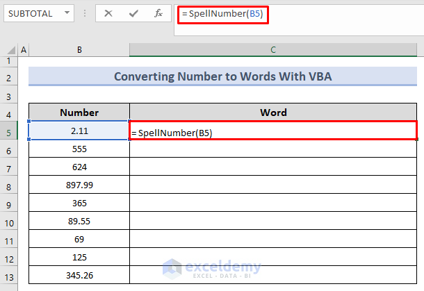  How To Convert Number To Words In Excel Without VBA 