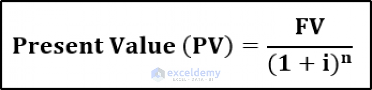 How to Calculate Present Value of Lump Sum in Excel (3 Ways)