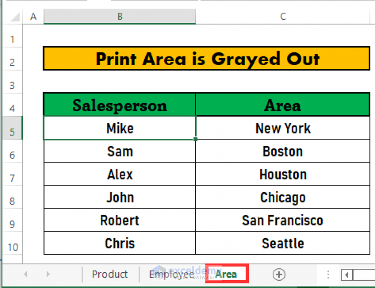 How to Fix the Excel Print Area Greyed Out Issue Tech guide