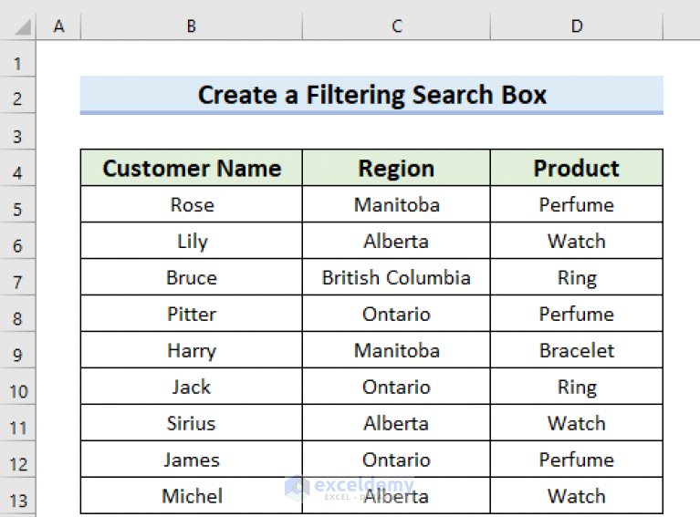 how-to-create-a-filtering-search-box-for-your-excel-data-5-ways