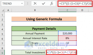 How to Calculate Annuity Payments in Excel (4 Suitable Examples)