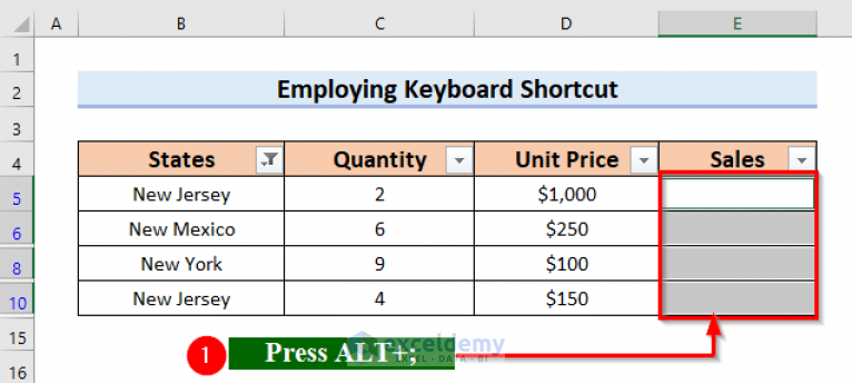 How Do I Count Only Filtered Cells In Excel