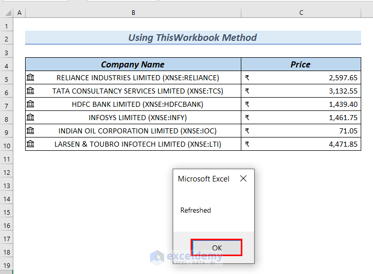 how-to-refresh-excel-sheet-automatically-using-vba-4-methods