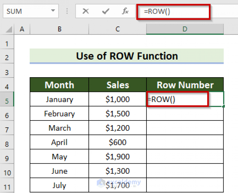 how-to-get-row-number-of-current-cell-in-excel-4-quick-ways