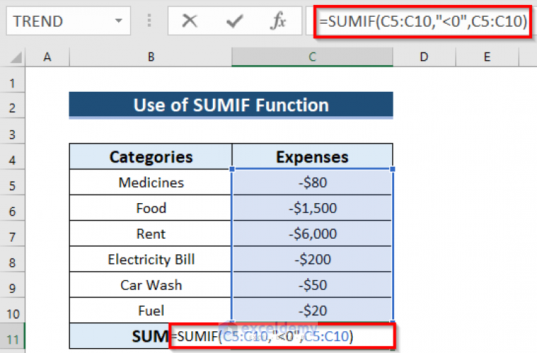 How To Delete Negative Numbers In Excel Column