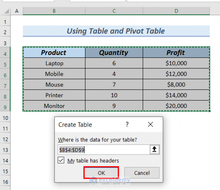 create-a-table-in-excel-based-on-cell-value-4-easy-methods