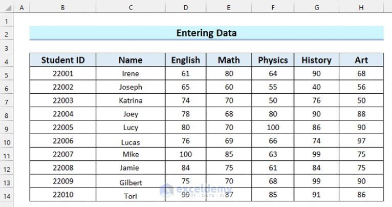 How To Make Result In Excel Sheet