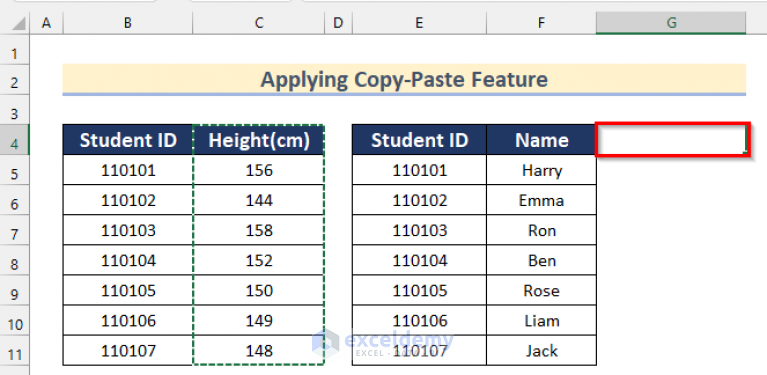 how-to-merge-two-tables-in-excel-with-common-column-5-ways