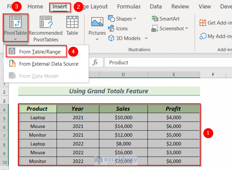 how-to-show-grand-total-in-pivot-table-3-easy-methods