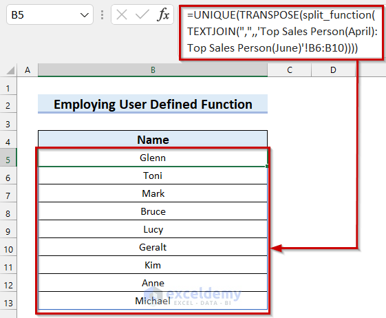 How To Get A List Of Unique Values From Multiple Columns In Excel 