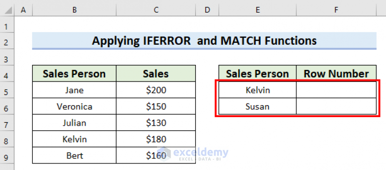 find-string-in-column-and-return-row-number-in-excel-7-ways