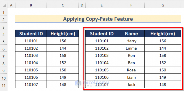 how-to-merge-two-tables-in-excel-with-common-column-5-ways