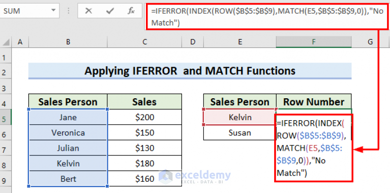 find-string-in-column-and-return-row-number-in-excel-7-ways