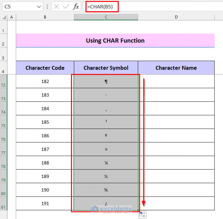 how-to-make-a-list-of-special-characters-in-excel-3-easy-ways