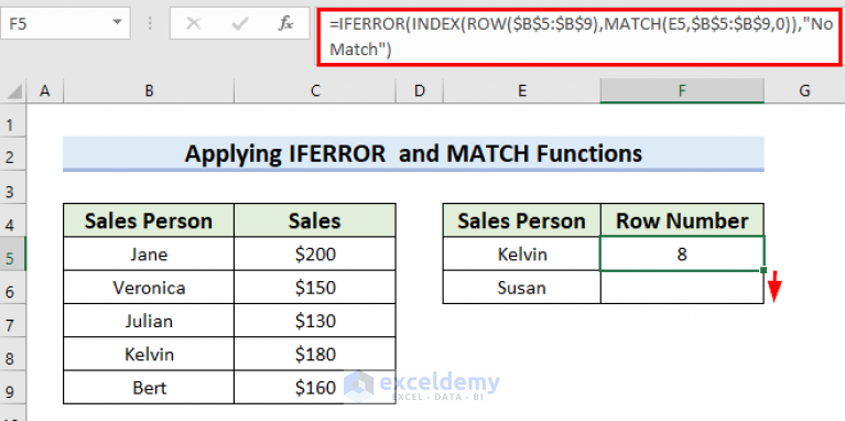 find-string-in-column-and-return-row-number-in-excel-7-ways