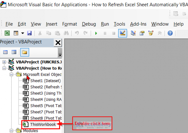 How To Refresh Excel Sheet Automatically Using VBA (4 Methods)