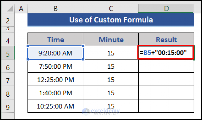 Add 15 Minutes To Time In Excel 4 Easy Methods ExcelDemy