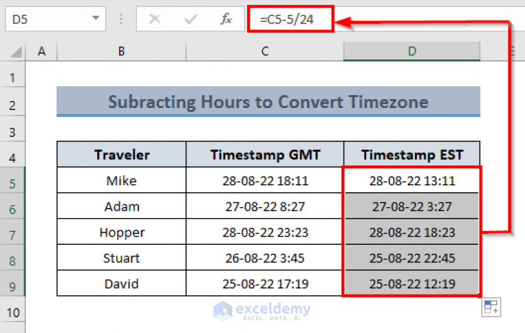 how-to-convert-gmt-to-est-in-excel-4-quick-ways-exceldemy