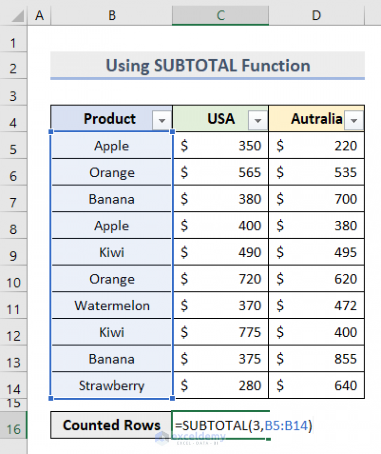 how-to-count-filtered-rows-with-criteria-in-excel-5-easy-ways