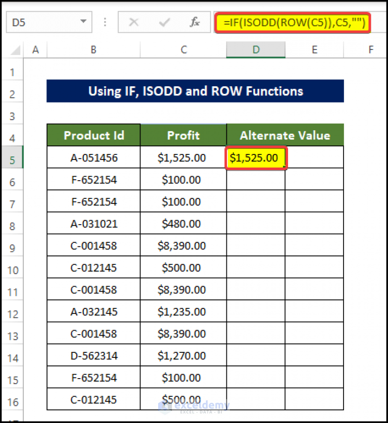 how-to-move-every-other-row-to-column-in-excel-6-ways